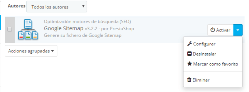 Configurar Google Sitemap